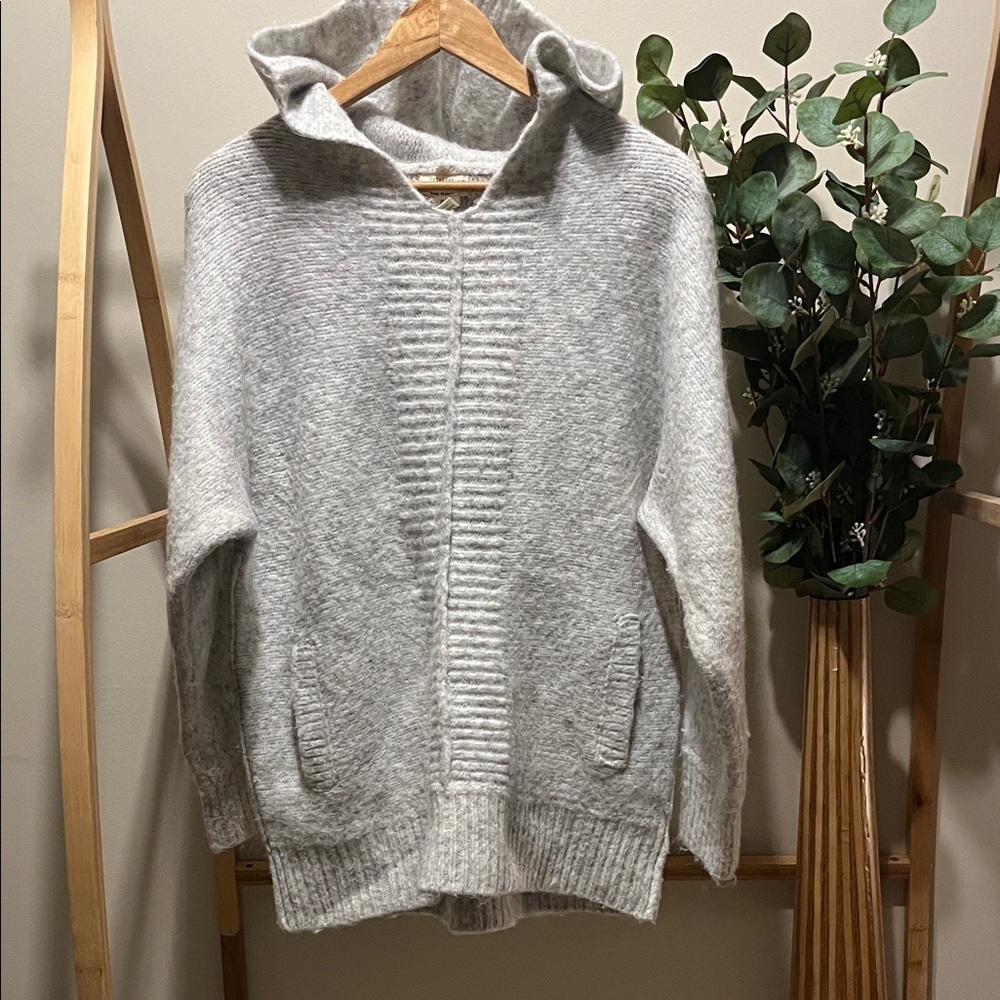 Artelier by Nicole Miller Long Sleeve Oversized Sweater with Pockets and Hood
